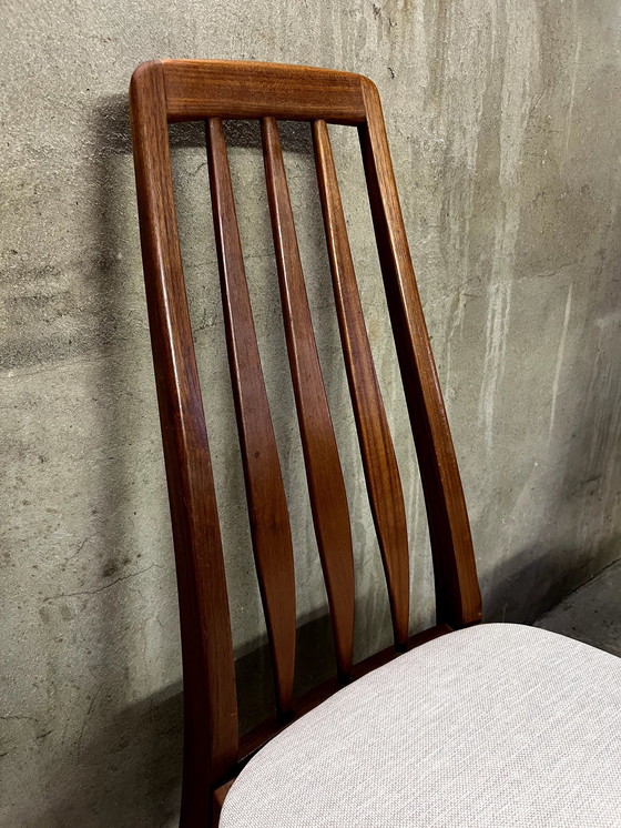 Image 1 of 4X Teakhouten stoelen Mod. Eva Von Koefoed Hoornslet jaren 70