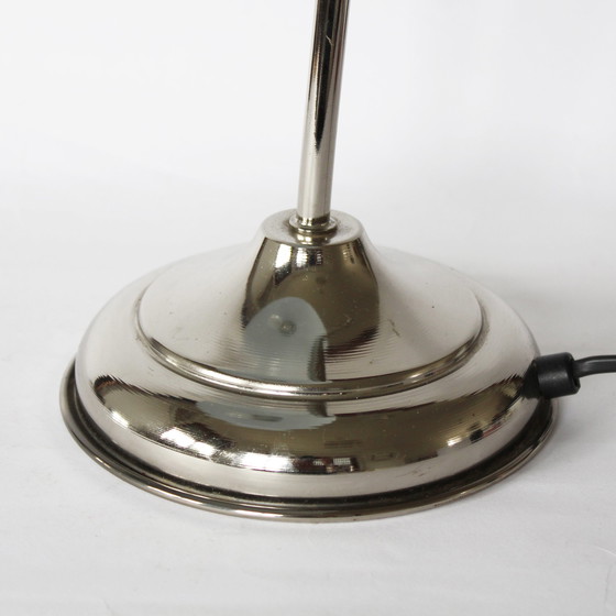 Image 1 of Bauhaus verchroomde lamp uit het ruimte tijdperk