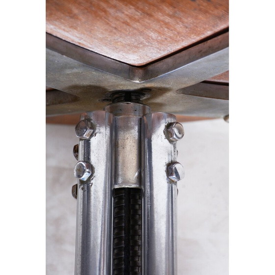 Image 1 of Vintage beukenhouten draaibare pianokruk van Mücke Melder, Tsjechië 1930