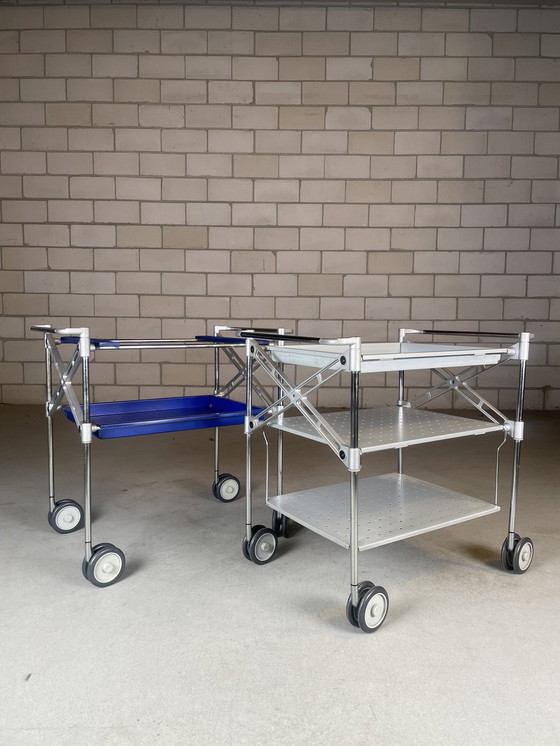 Image 1 of Kartell Oxo Serveerwagen/Trolley By Antonio Citterio (Blauw)