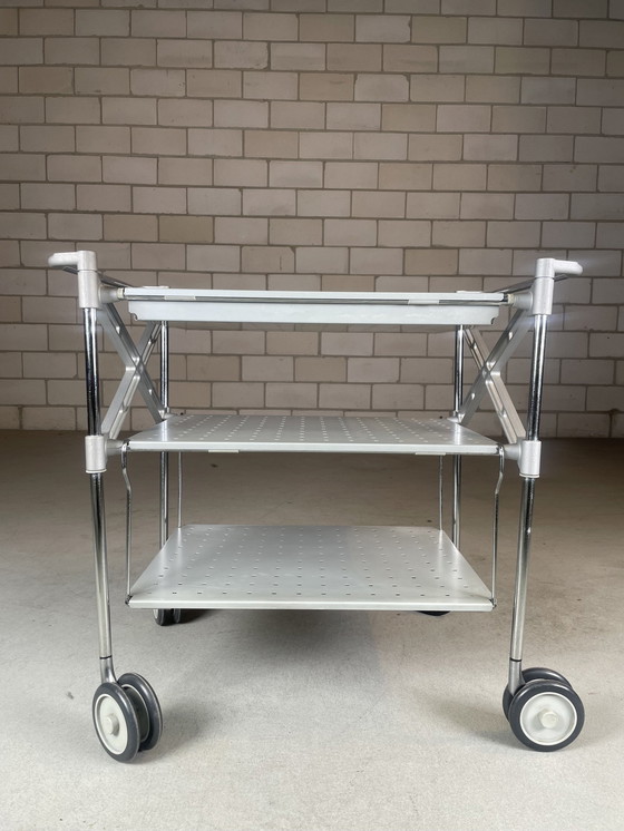 Image 1 of Kartell Oxo Serveerwagen/Trolley By Antonio Citterio (Blauw)