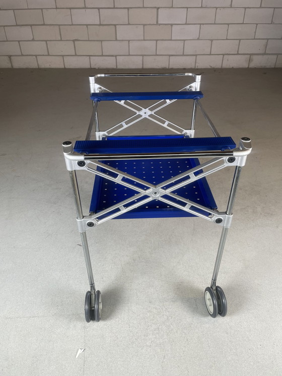 Image 1 of Kartell Oxo Serveerwagen/Trolley By Antonio Citterio (Blauw)