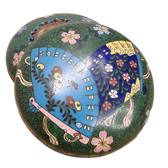 Image 1 of Japanse Cloisonné Meiji Periode Eind 19De Eeuw