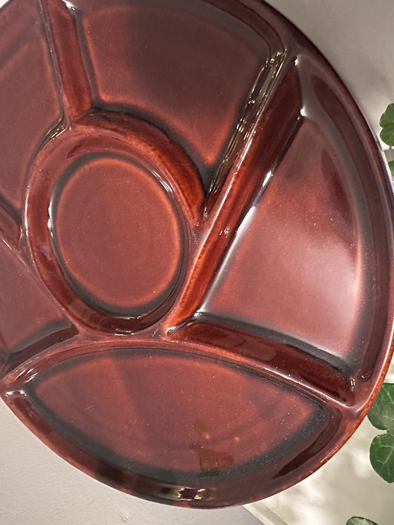 Image 1 of Keramieken Vintage Fondue Gourmet Borden