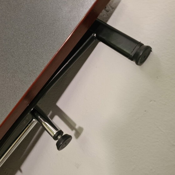 Image 1 of Vintage opvouwbare halve maan tafel door Eric Raffy voor Soca, 1980