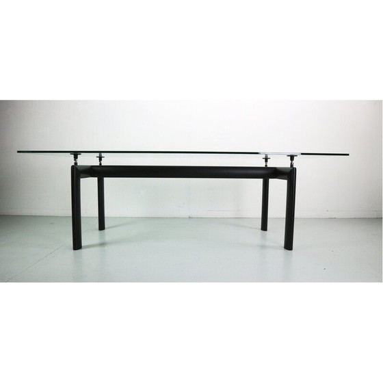 Image 1 of Vintage "LC6" glazen eettafel door Le Corbusier voor Cassina, Italië 1970