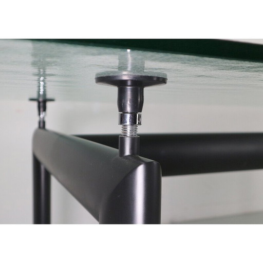 Vintage "LC6" glazen eettafel door Le Corbusier voor Cassina, Italië 1970