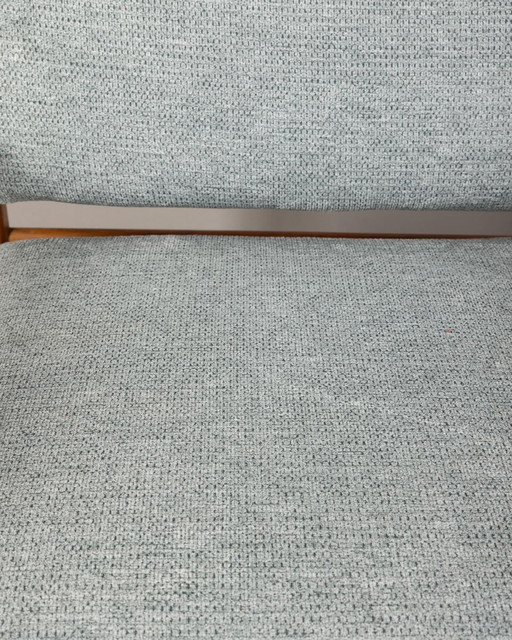 Set van 2 Vintage Italiaanse fauteuils in grijze stof