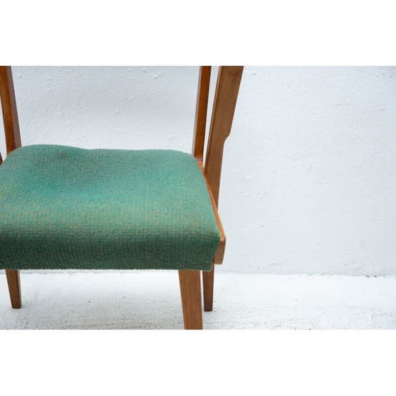 Image 1 of Paar vintage gebogen houten bureaustoelen, Tsjecho-Slowakije 1960