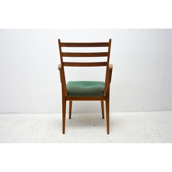 Image 1 of Paar vintage gebogen houten bureaustoelen, Tsjecho-Slowakije 1960