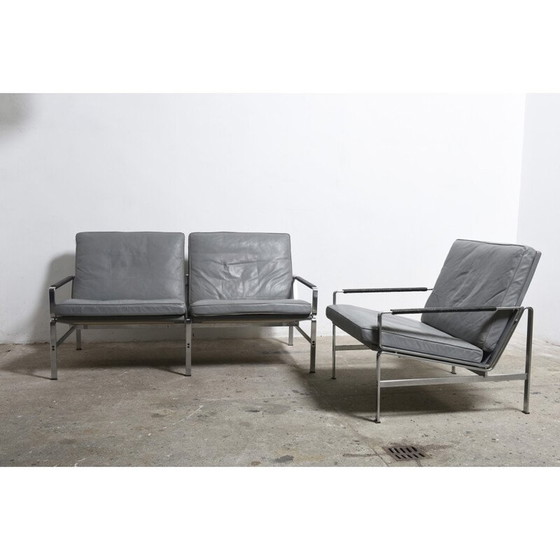 Image 1 of Vintage lederen fauteuil FK 6720, Fabricius en Kastholm - jaren 1960