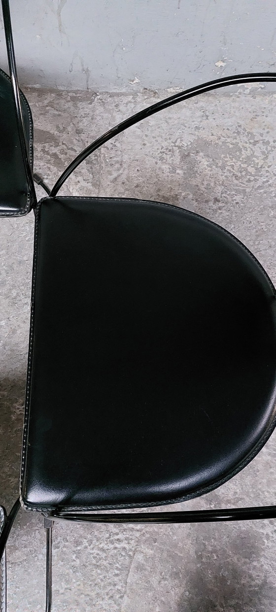 Image 1 of Set van 4 arrben dining chairs