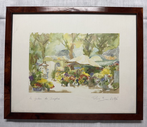 Aquarel Van Pierre Jean Llado