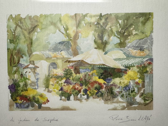 Image 1 of Aquarel Van Pierre Jean Llado