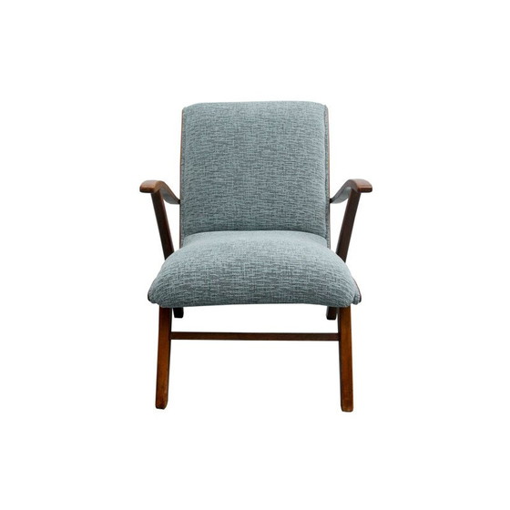 Image 1 of Vintage fauteuil in licht mint 1950