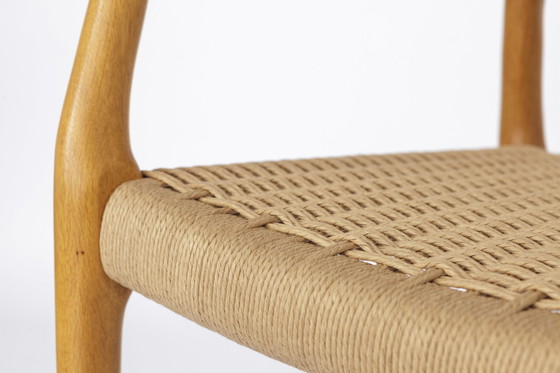 Image 1 of 1 van 2 Niels Moller fauteuil, model 67, eikenhout, jaren 70 Vintage