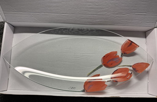 Design Glasschaal Met Tulpen Artihove