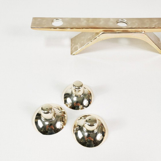 Image 1 of Vintage verzilverde metalen kandelaar van Kurt Radke voor Wmf, Duitsland 1960