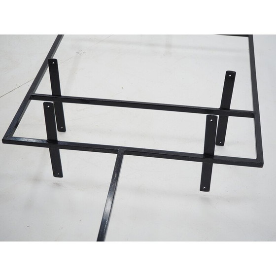 Image 1 of Vintage metalen bloemen muurbeugel, Tsjecho-Slowakije 1970