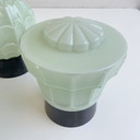 3x 2Thabur plafondlamp Bakeliet, glas