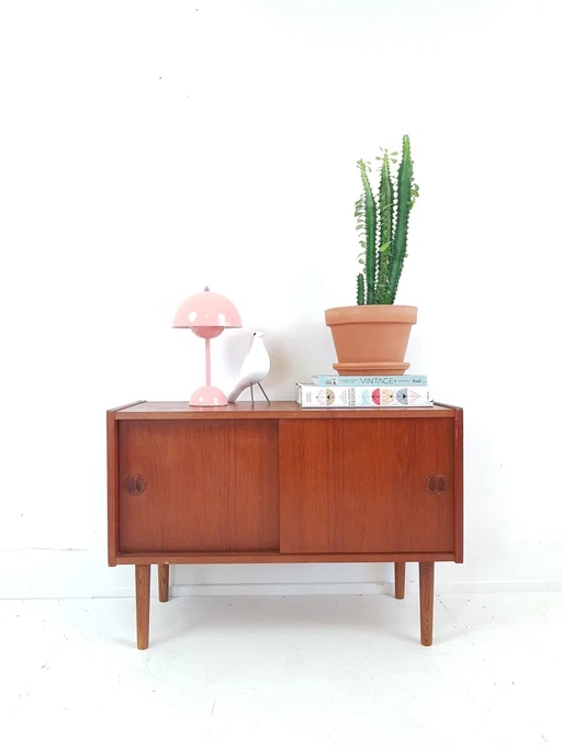 Vintage Deens Teak Kastje | Dressoirtje