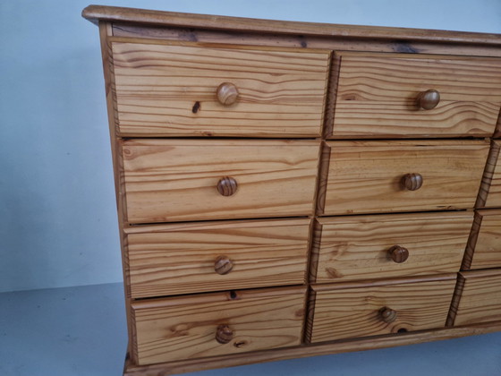 Image 1 of Vintage Grenen Apothekerskastje Commode