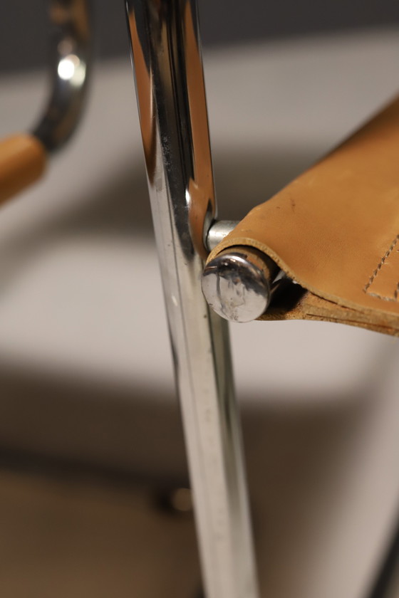 Image 1 of Paar sledestoelen van stalen buizen van Marcel Breuer, jaren 1970