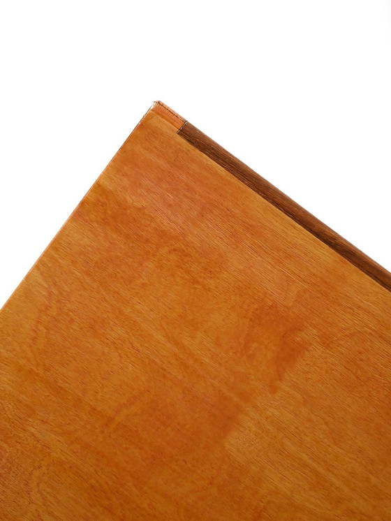 Image 1 of 1960S Scandinavisch teak dressoir met eiken poten, Vintage Scandinavisch dressoir