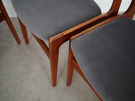 Image 1 of Set van zes teakhouten stoelen, Deens ontwerp, 1960S, Productie: Denemarken