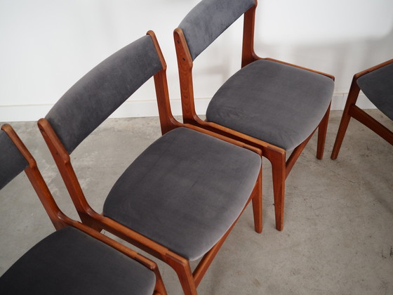 Image 1 of Set van zes teakhouten stoelen, Deens ontwerp, 1960S, Productie: Denemarken