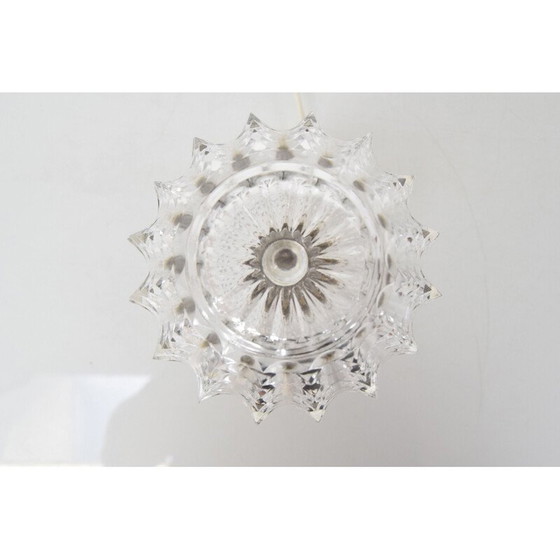 Image 1 of Vintage wandlamp van glas en messing door Kamenicky Senov, Tsjecho-Slowakije 1960