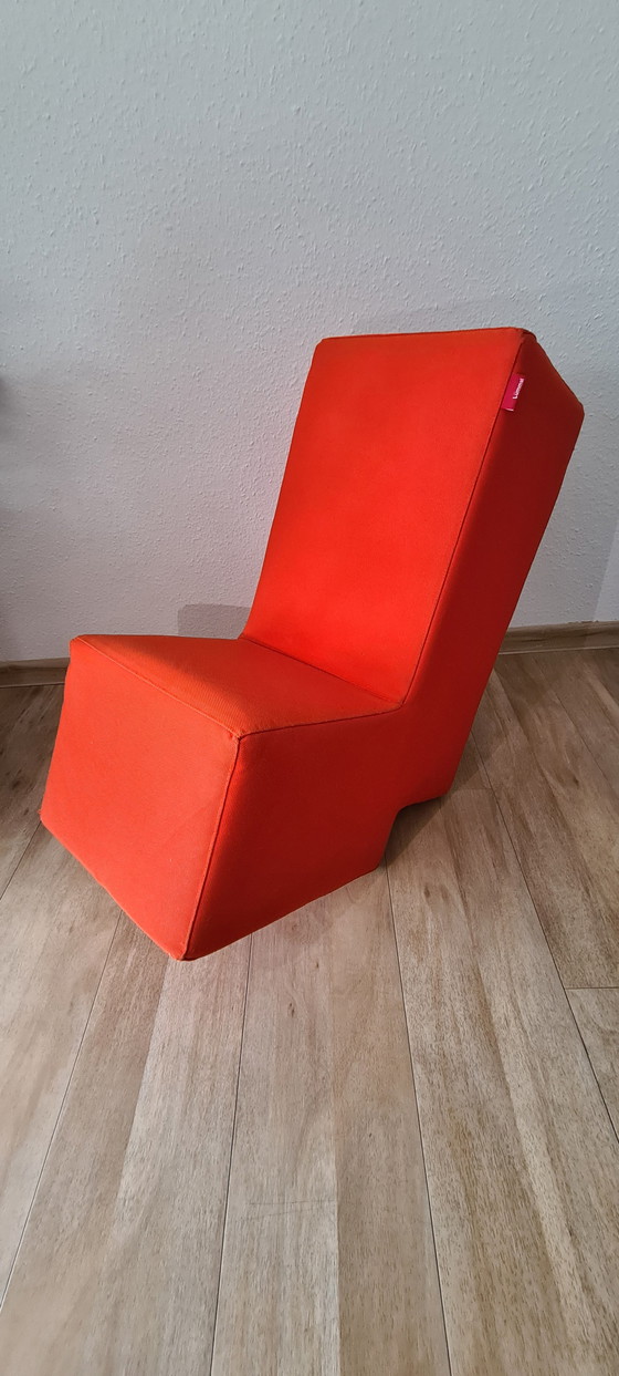 Image 1 of 2x Lümmel kruk/stoel oranje