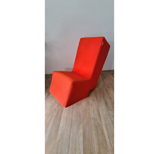 Image 1 of 2x Lümmel kruk/stoel oranje