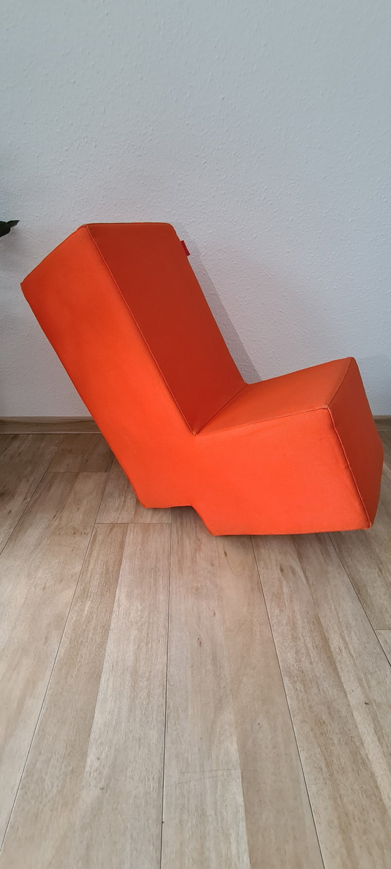 Image 1 of 2x Lümmel kruk/stoel oranje