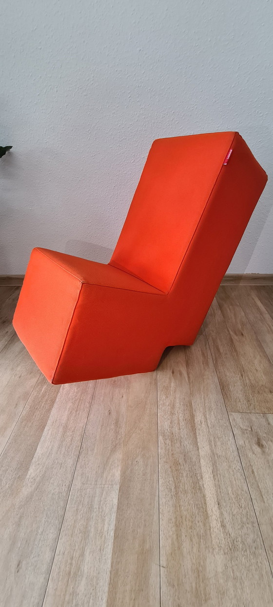 Image 1 of 2x Lümmel kruk/stoel oranje