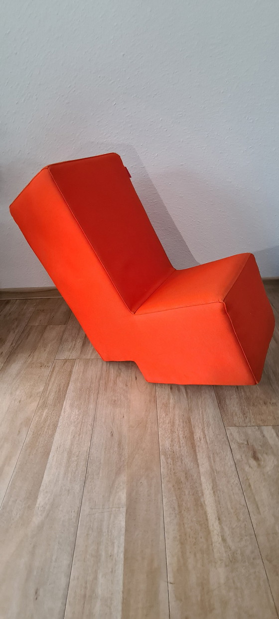 Image 1 of 2x Lümmel kruk/stoel oranje