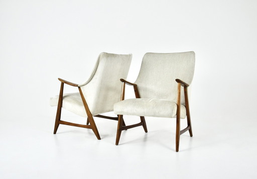 Paar Scandinavische fauteuils, 1960