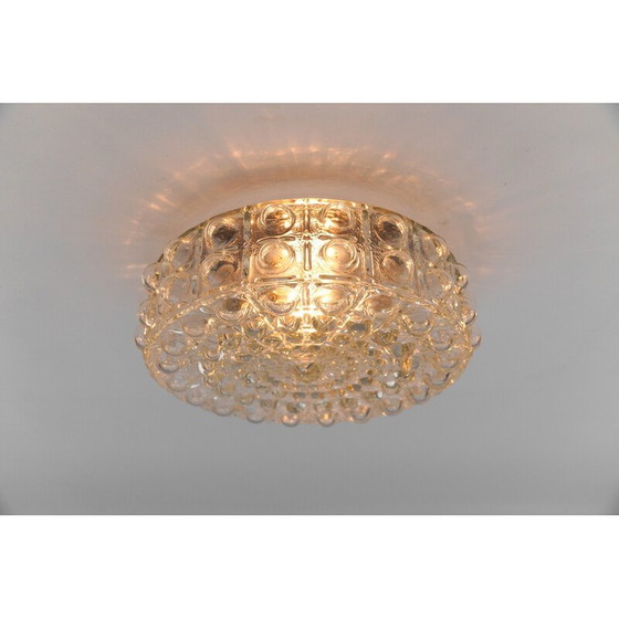 Image 1 of Vintage helder glazen plafondlamp van Helena Tynell, Duitsland 1960