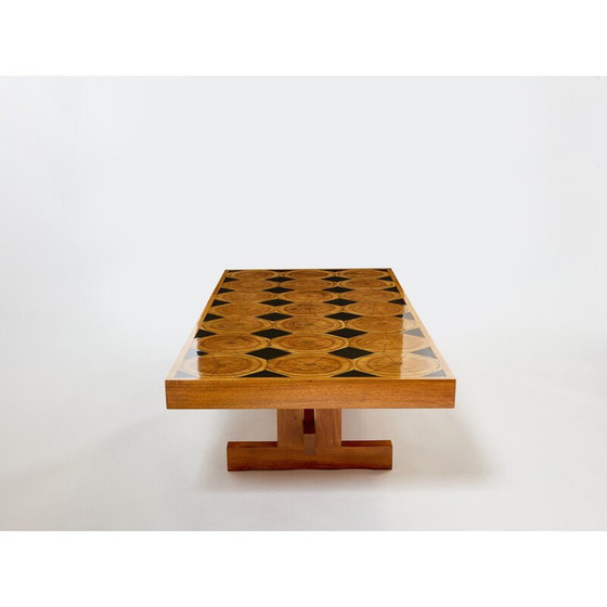 Image 1 of Vintage massief eiken salontafel, 1960