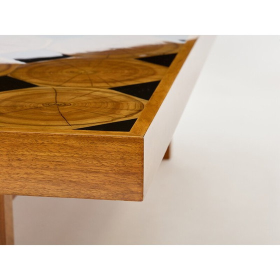 Image 1 of Vintage massief eiken salontafel, 1960