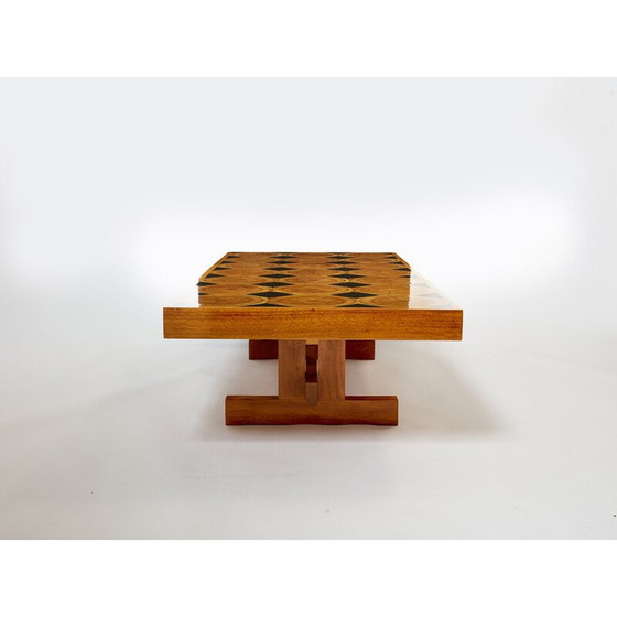 Image 1 of Vintage massief eiken salontafel, 1960