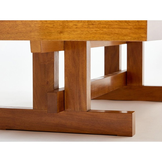 Image 1 of Vintage massief eiken salontafel, 1960