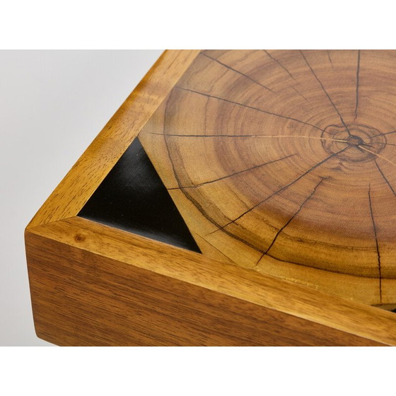 Image 1 of Vintage massief eiken salontafel, 1960