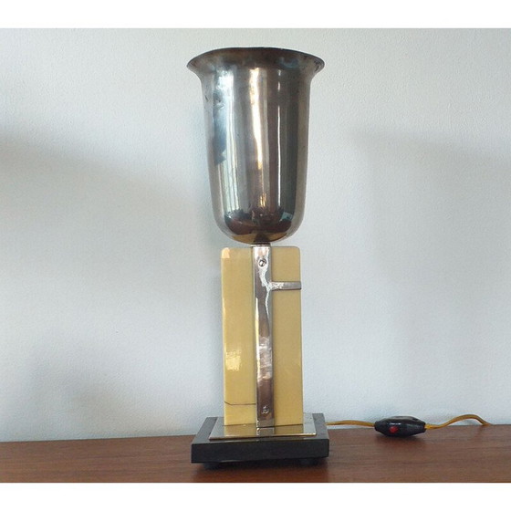 Image 1 of Vintage Art Deco tafellamp, Frankrijk 1930