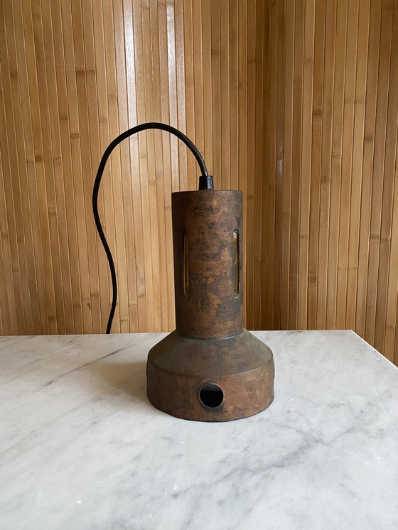 Image 1 of Vintage koperen hanglamp