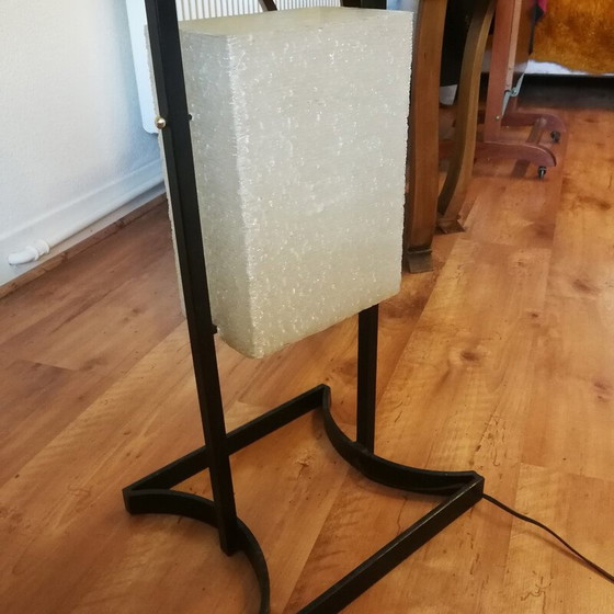 Image 1 of Vintage Arlus vloerlamp van staal en plexiglas, 1950