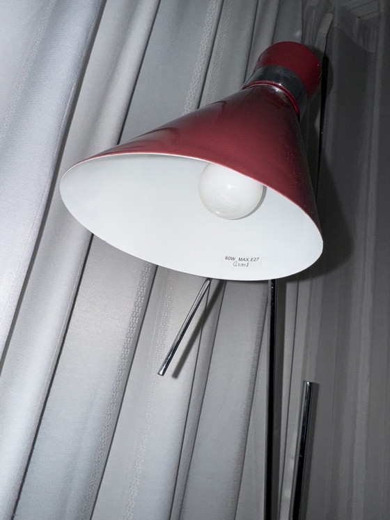 Image 1 of Retro Diabolovloerlamp, Rood