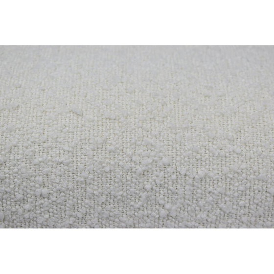 Image 1 of Vintage fauteuil in wit boucle van E. Homma