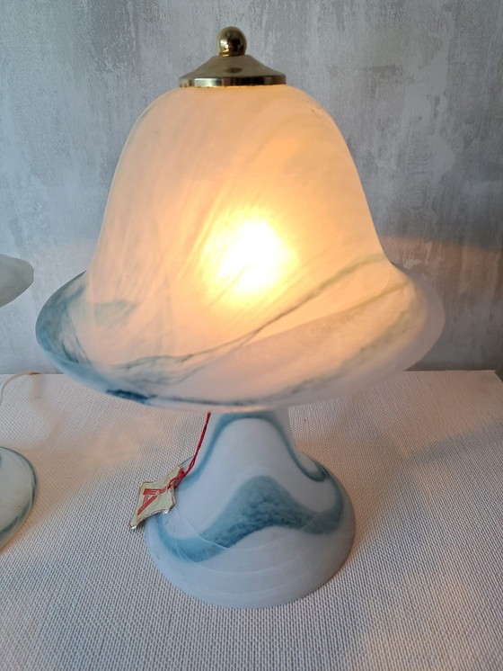 Image 1 of 2x Murano mushroom lampen