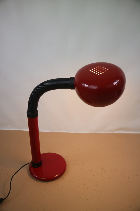 Image 1 of Vintage Rode Tafellamp